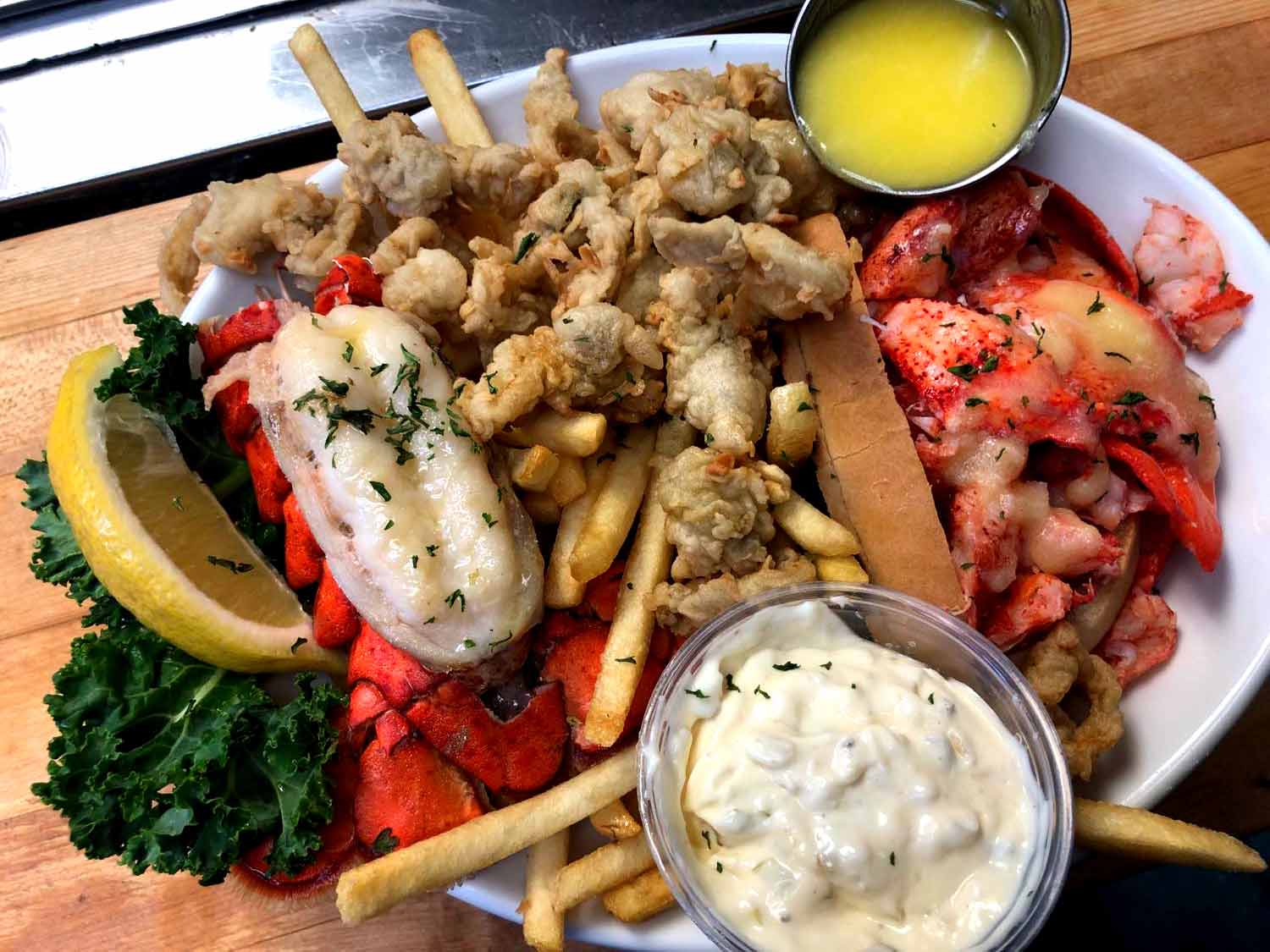 Adirondack-Seafood-Lobster-Clams-Fries